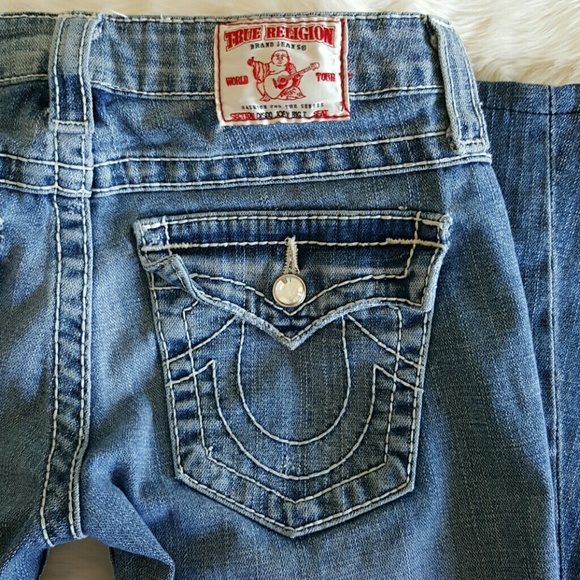 True Religion "Joey Big T" Swarovski Crystal Jeans - Picture 3 of 8